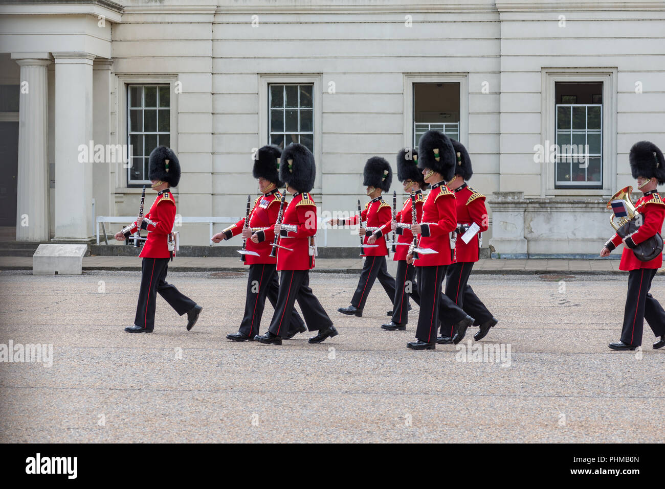 Changing of the Guards in London Stock Photo