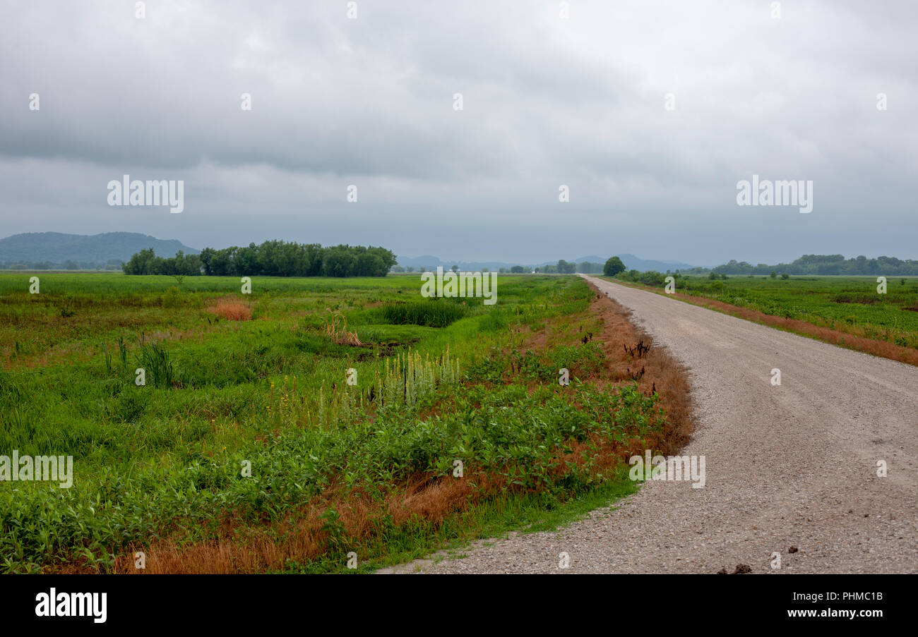 Scenes from the Clarence Cannon National Wildlife Refuge Area in Pike County, Missouri. Stock Photo