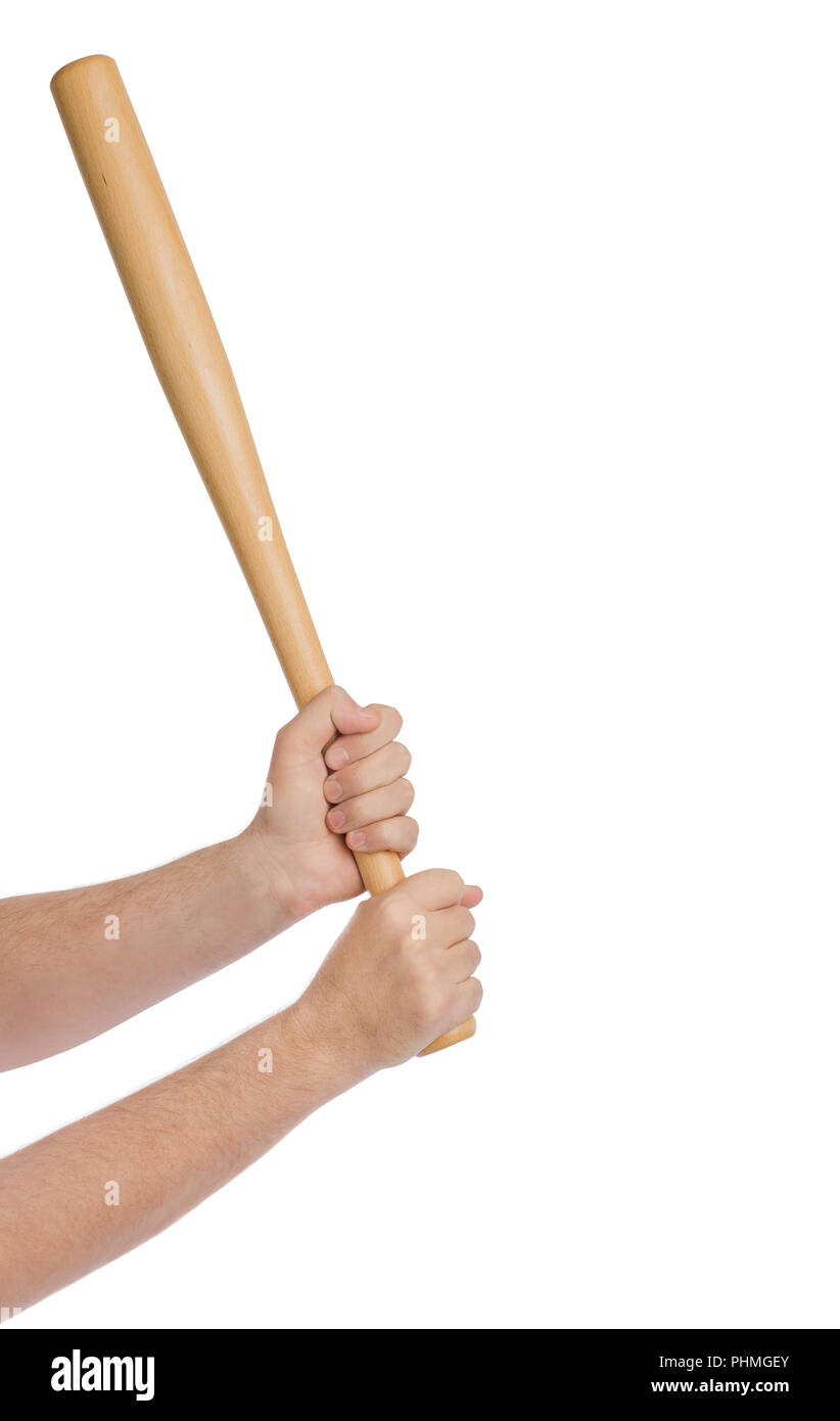 Hands with baseball bat Stock Photo Alamy