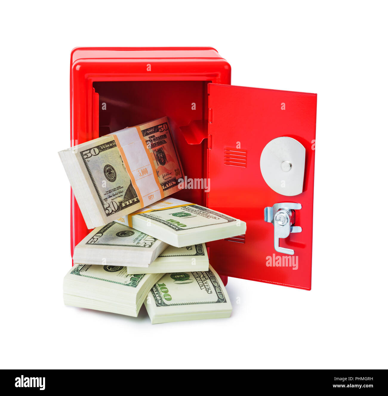 Safe with money Stock Photo Alamy