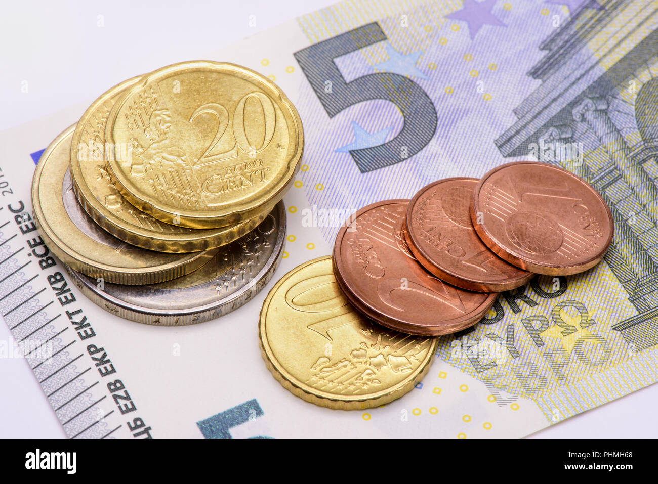 minimum wage in germany is 8,84 Euros Stock Photo