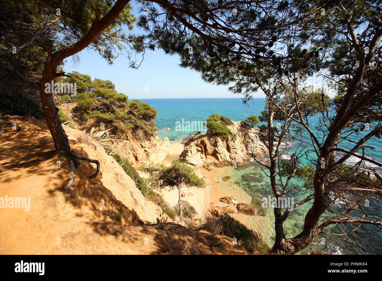 Typical Costa Brava Landscape Near Tossa De Mar In Spain Stock Photo Alamy