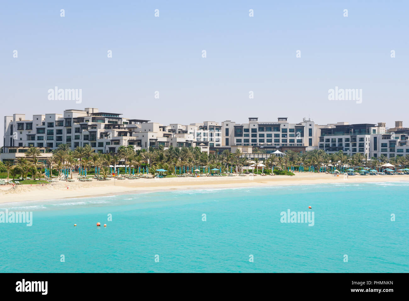 Dubai Uae July 25 2018 Beachfront Apartments And