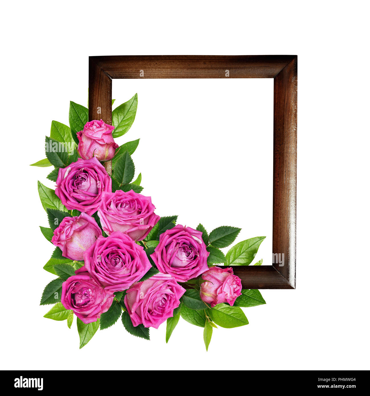Corner flower frame hi-res stock photography and images - Alamy