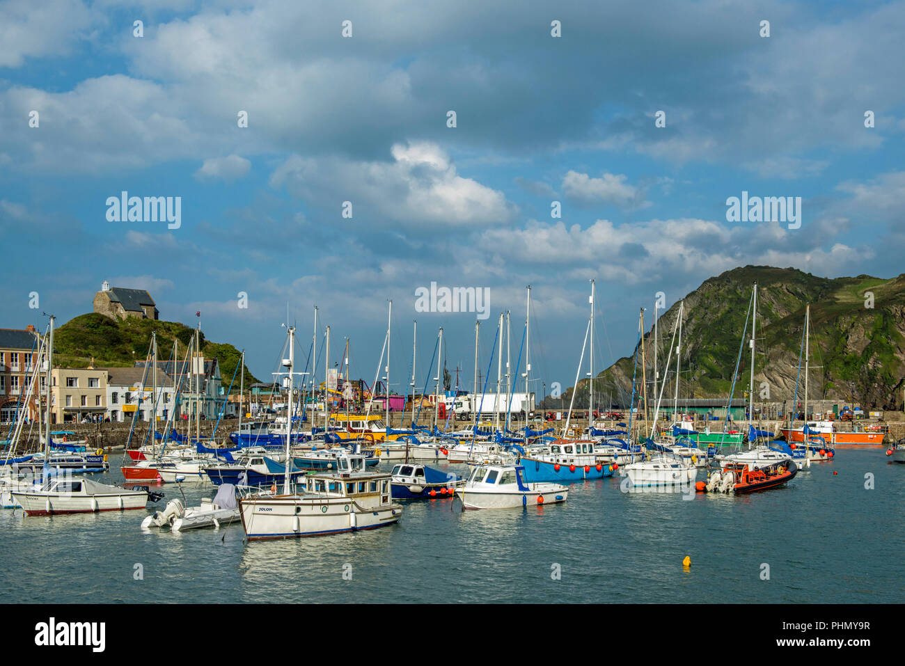 Ilfracombe Harbour North Devon, on the South West Coast Path, photographed in September Stock Photo