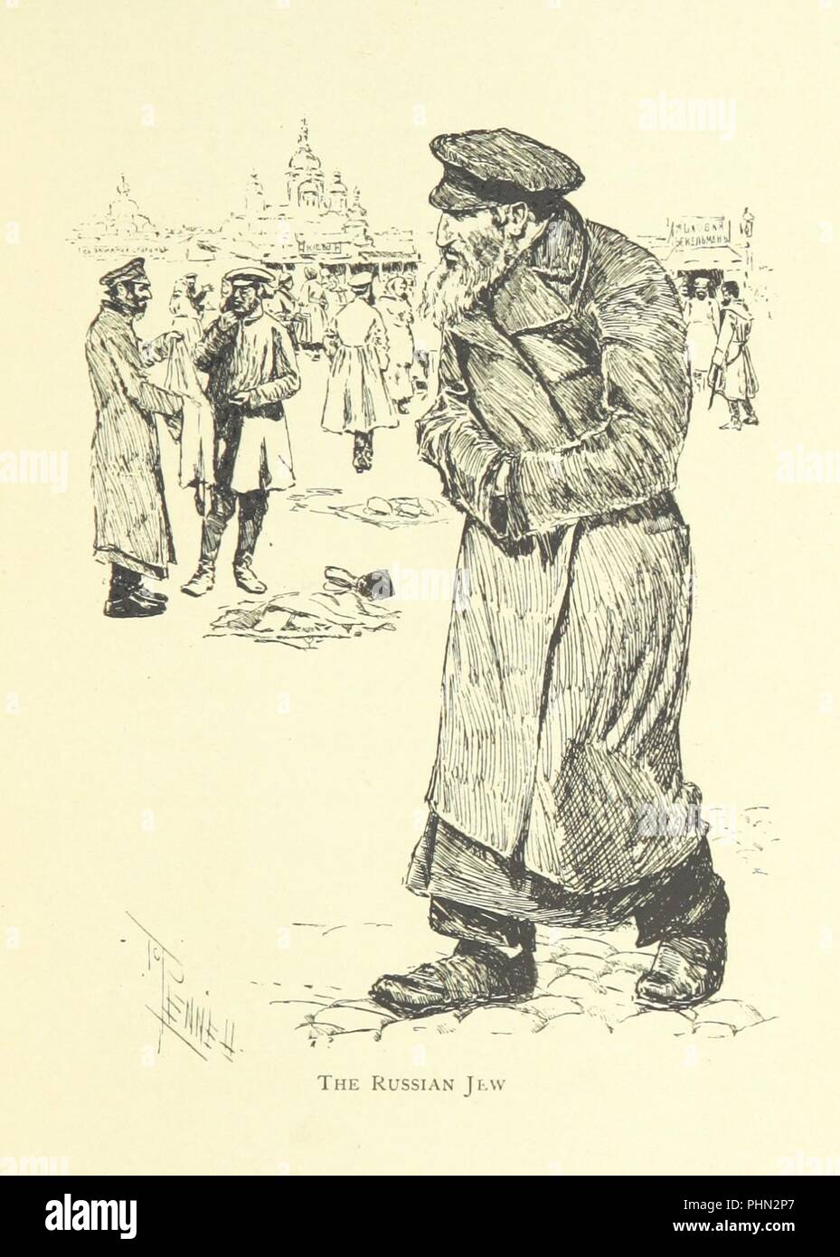 Image  from page 87 of 'The Jew at Home. Impressions of a summer and an autumn spent with him in Russia and Austria. [Reprinted with additions from “The Illustrated London News.”] ... With illustrations by the autho0092. Stock Photo