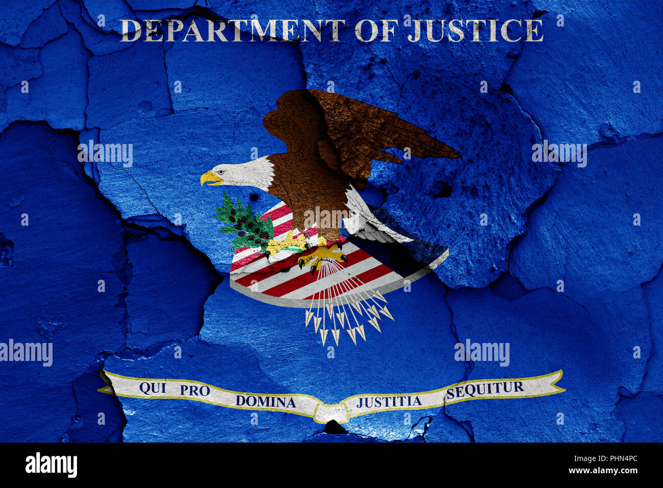 flag of Department of Justice of USA Stock Photo Alamy