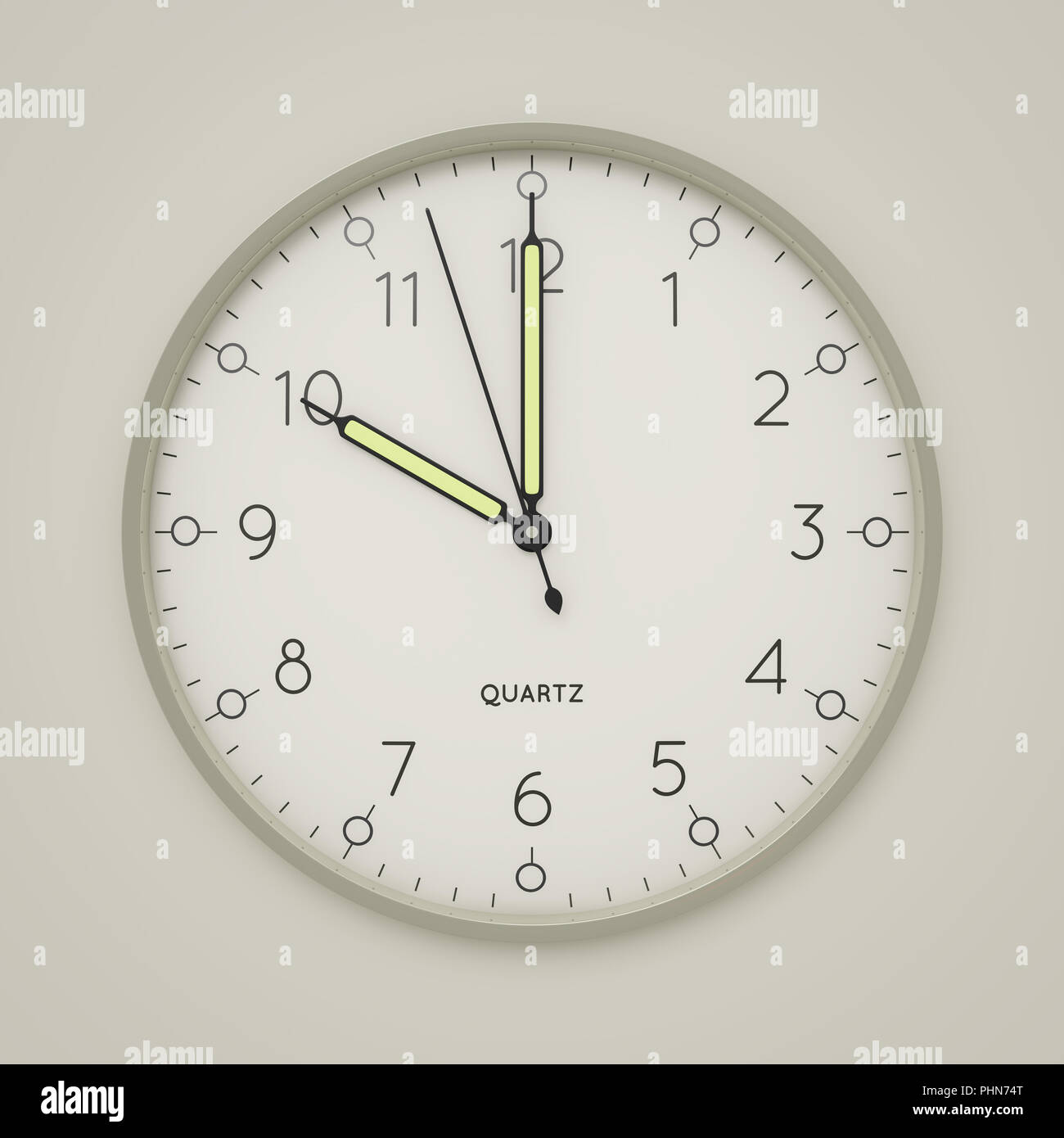 a clock shows 10 o'clock Stock Photo Alamy