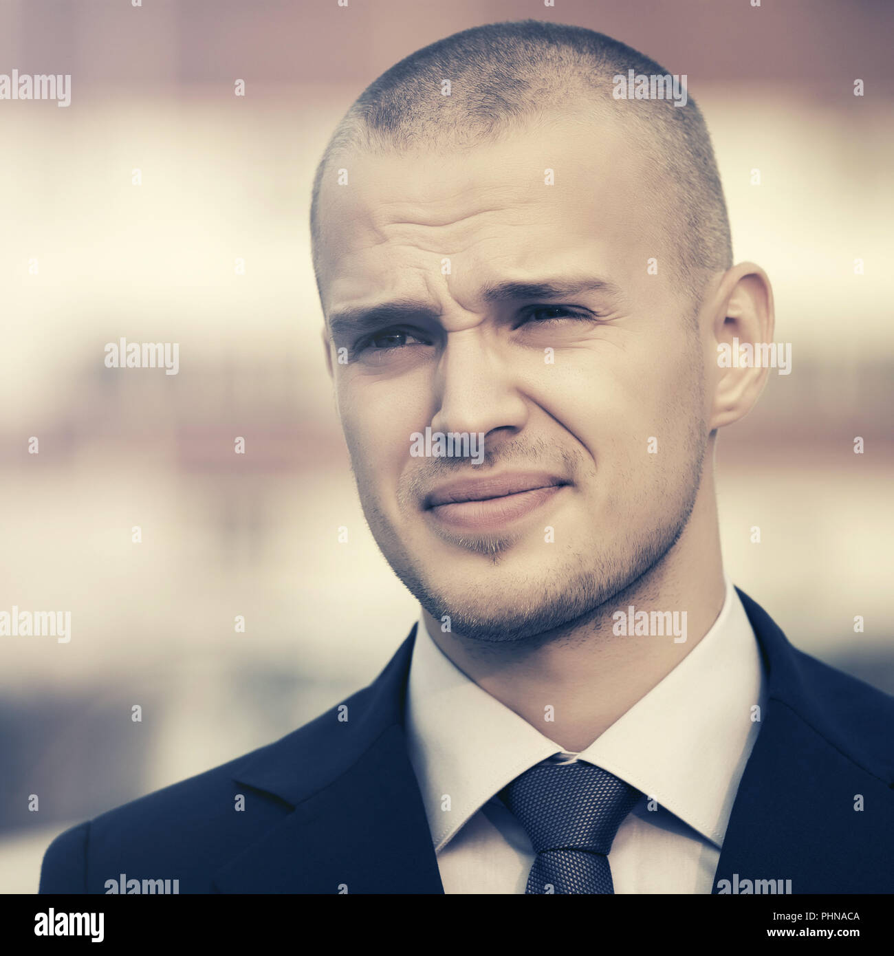 Business man walking sad street hi-res stock photography and images - Alamy