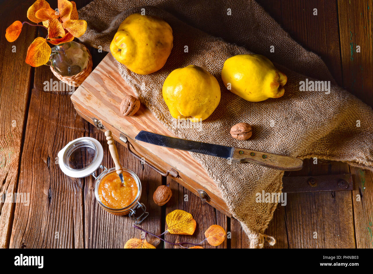 fresh and tasty Quitte (Cydonia oblonga) Stock Photo