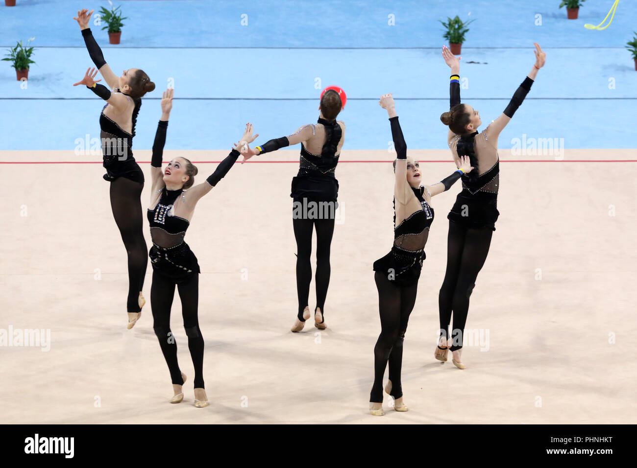 Team Ukraine Rhythmic Gymnastics Stock Photo Alamy