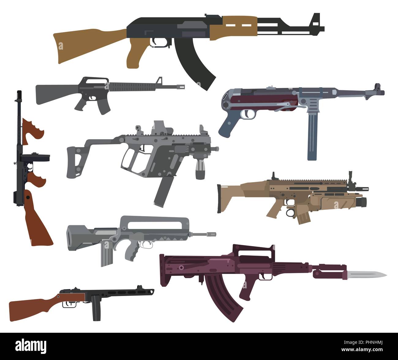 Types Of Guns With Pictures And Names