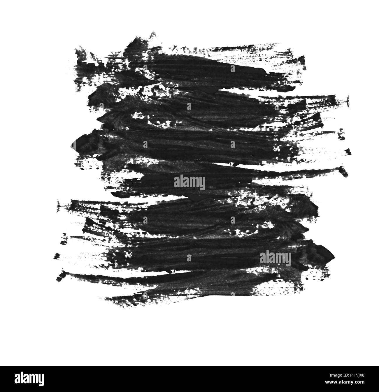 Black brushstroke isolated on white background Stock Photo - Alamy