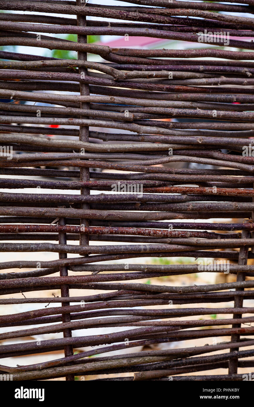 Wooden fence close-up. Wooden background Stock Photo - Alamy