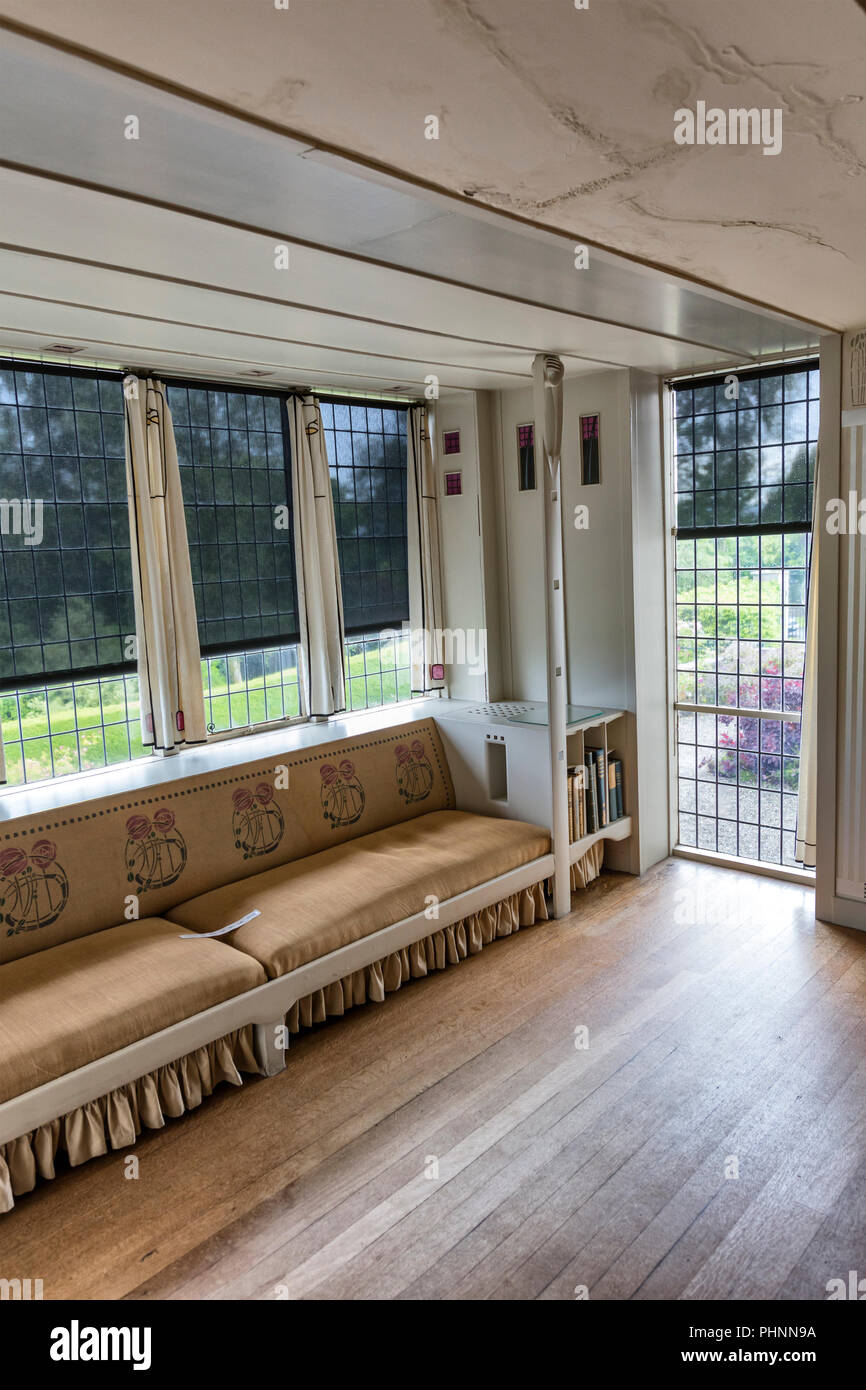 Hill house interior, Helensburgh, Dunbartonshire, Scotland, UK Stock