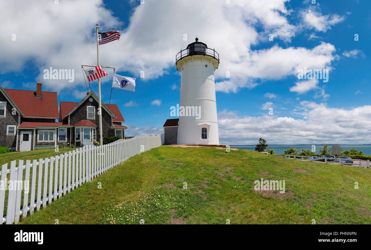 Panoramic view of Nobska Lighthouse, Woods Hole, Cape Cod, New England