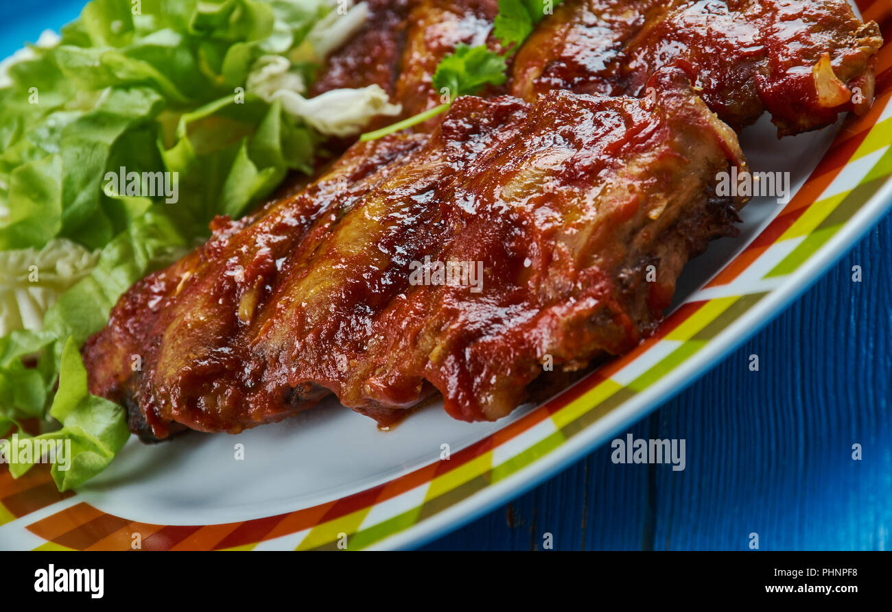 Slow Cooker Baby Back Ribs Stock Photo Alamy