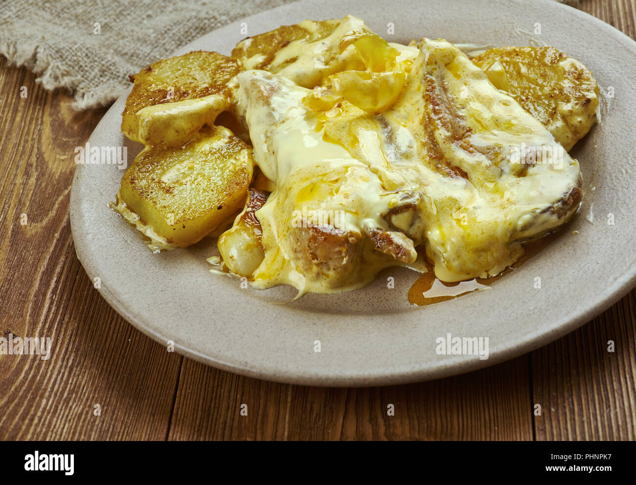 Slow Cooker Dijon Pork Chops Stock Photo - Alamy