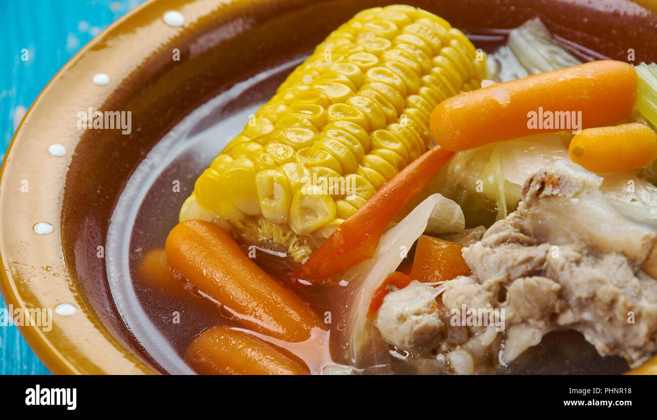 Mexican Beef Soup Stock Photo - Alamy