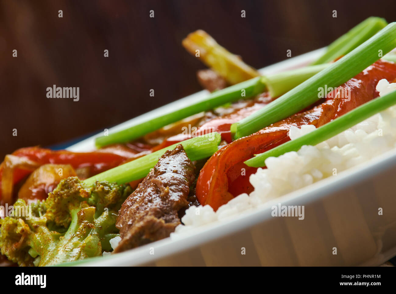 Beef chilli flash fry Stock Photo - Alamy