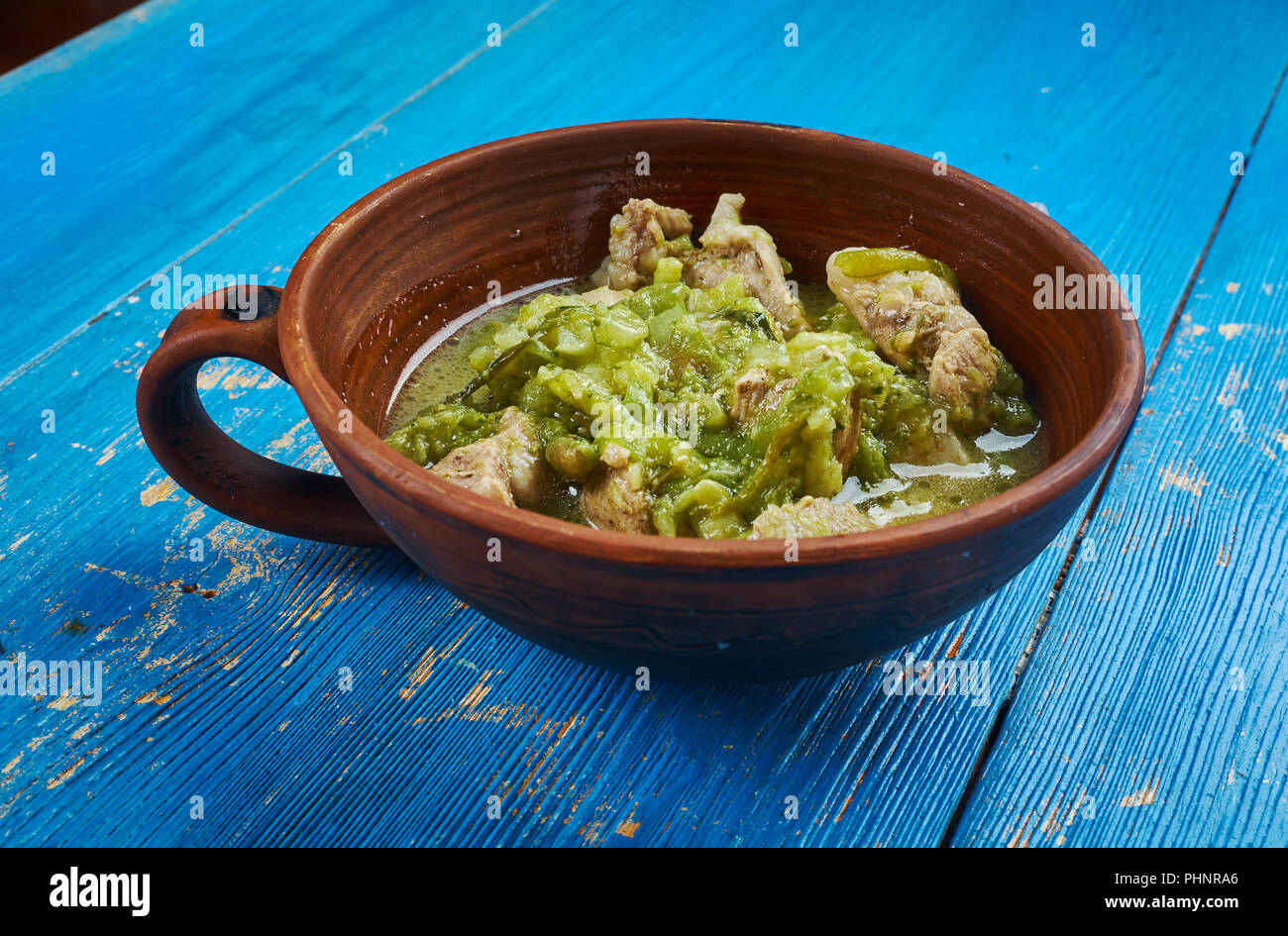 Pork Chili Verde Stock Photo