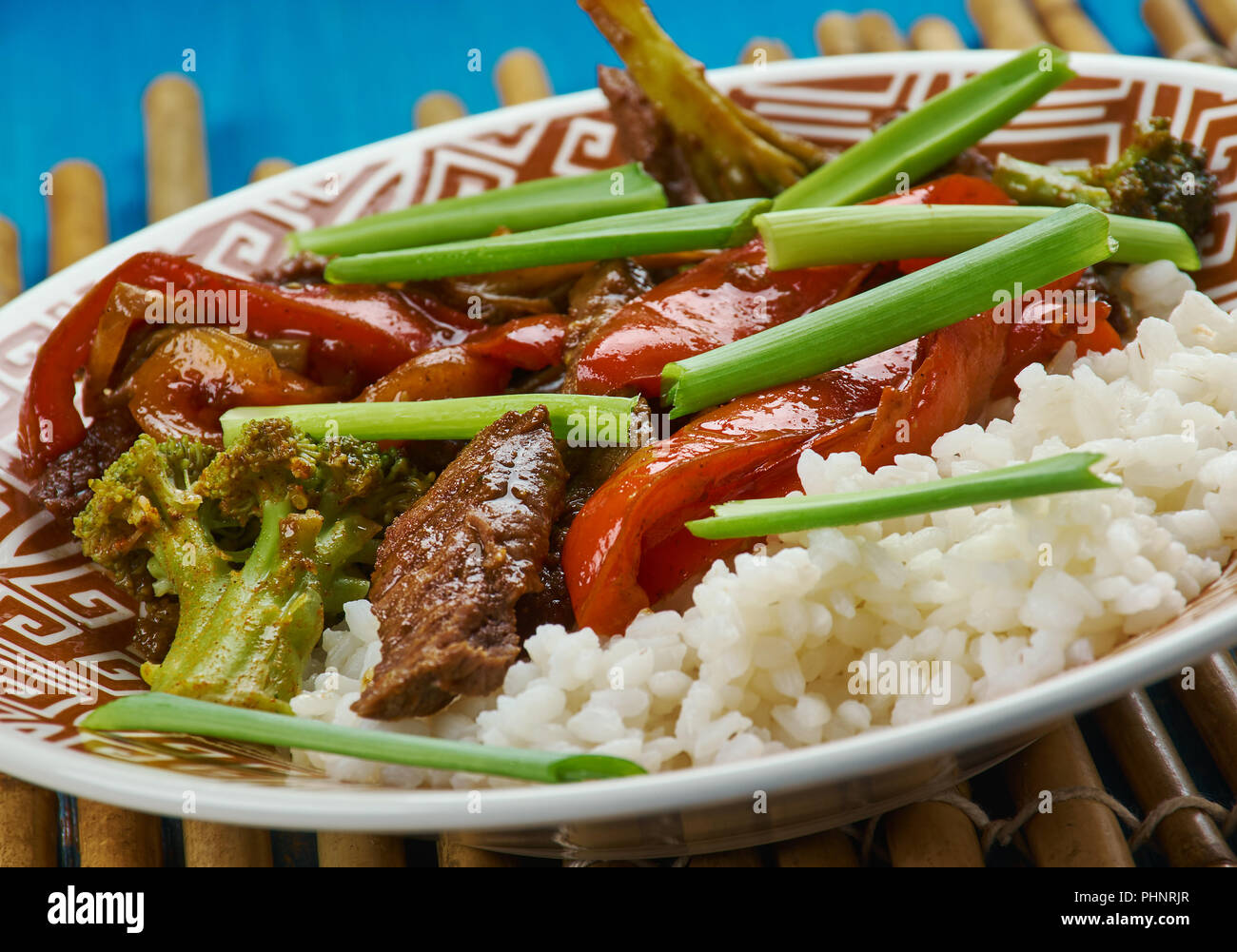 Beef chilli flash fry Stock Photo - Alamy