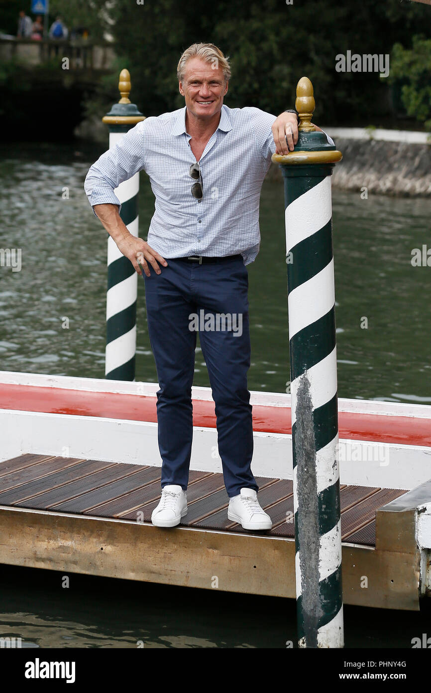 Venice, Italy. 01st Sep, 2018. VENICE - September 1: Dolph Lundgren on September 1, 2018 in Venice, Italy.(By Mark Cape/Insidefoto) Credit: insidefoto srl/Alamy Live News Stock Photo
