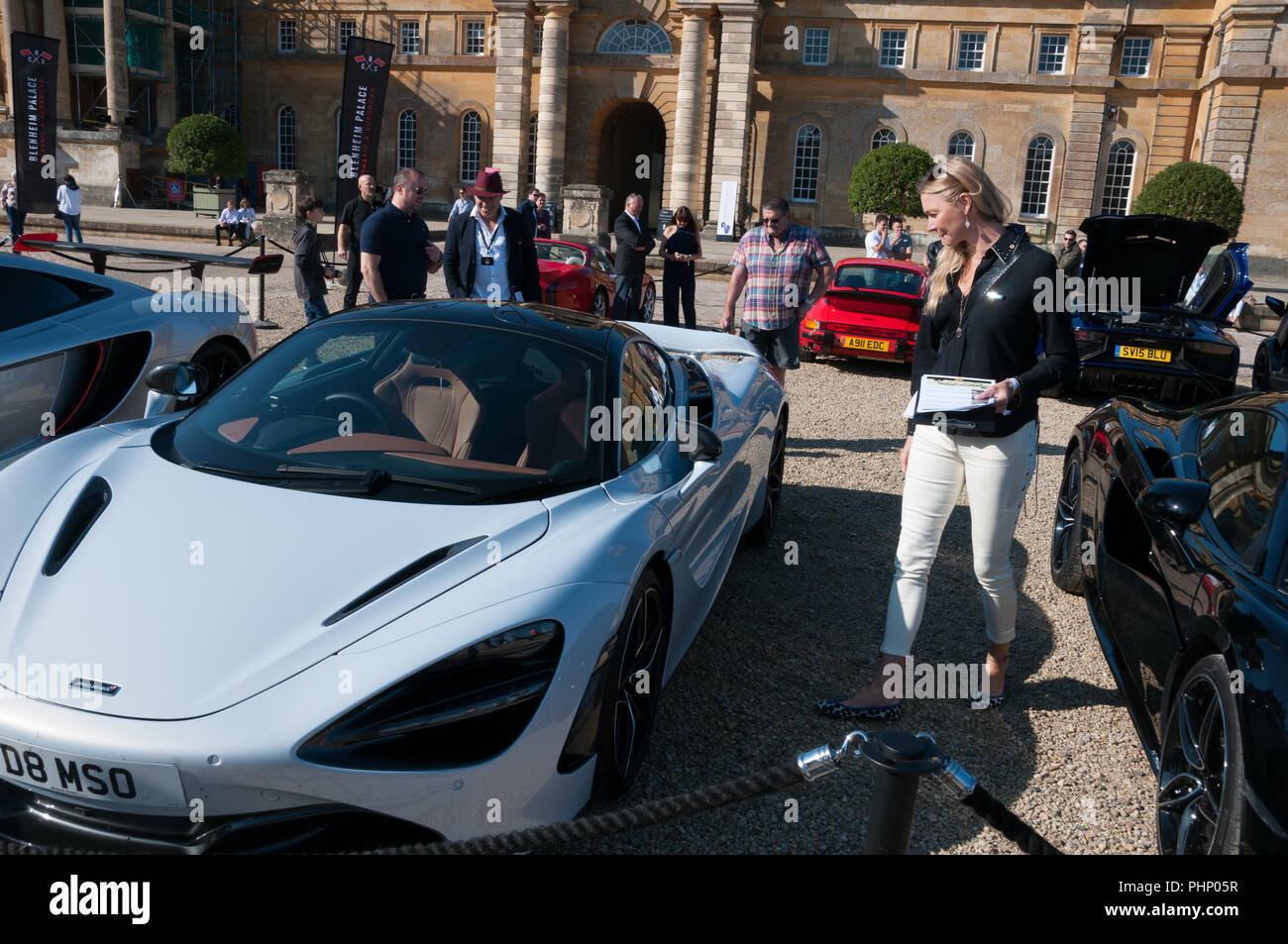 Woodstock, Oxfordshire, UK. 02nd Sep, 2018. Jodie Kidd in attendance at the Salon Prive Concours, Blenheim Palace Classic and Supercar event, Woodstock, Oxfordshire, 2nd Sep 2018 Credit: Stanislav Halcin/Alamy Live News Stock Photo