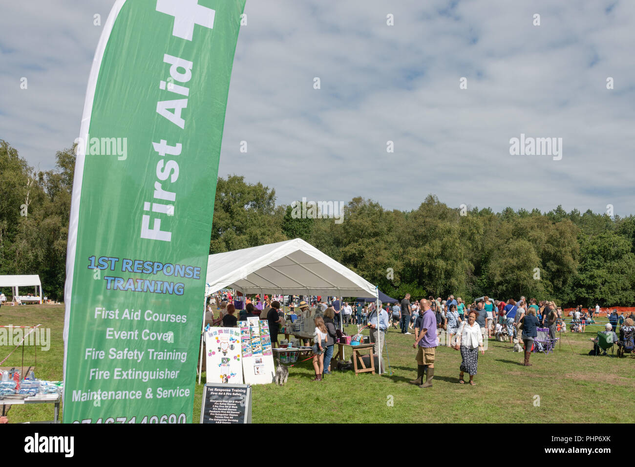 Bournemouth, UK. Sunday 2nd September 2018. A wide variety of dogs take part in the annual Dog Show at the RSPCA Ashley Heath centre near Bournemouth in Dorset. Awards included best condition bitch, waggiest tail, agility and speed test and overall best in show. Credit: Thomas Faull/Alamy Live News Stock Photo