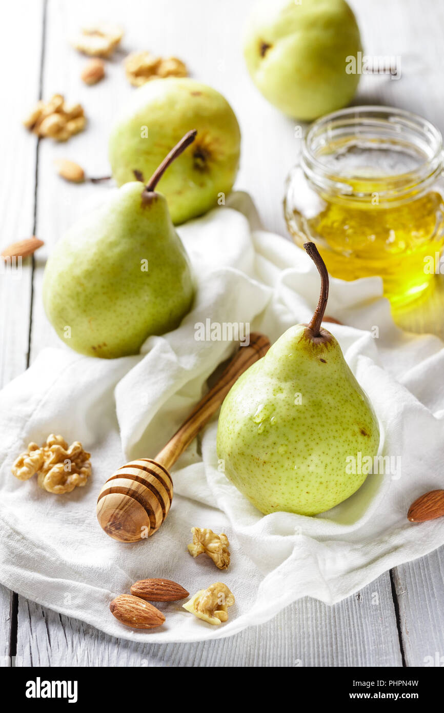 Pears With Honey Stock Photo Alamy   Pears With Honey PHPN4W 