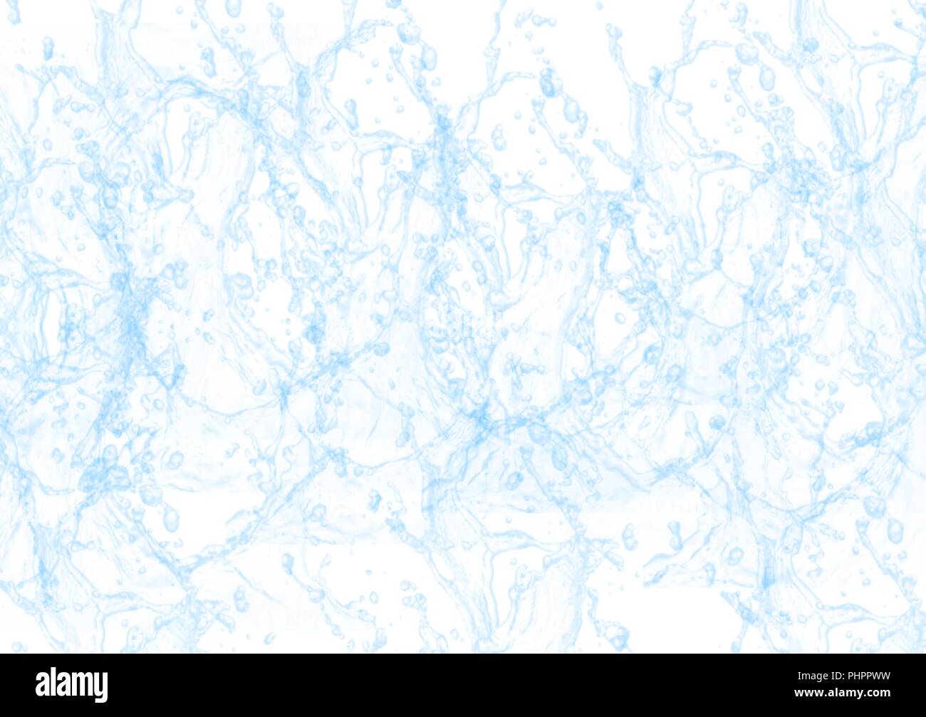 blue hand drawn watercolor water splash background pattern Stock Photo ...