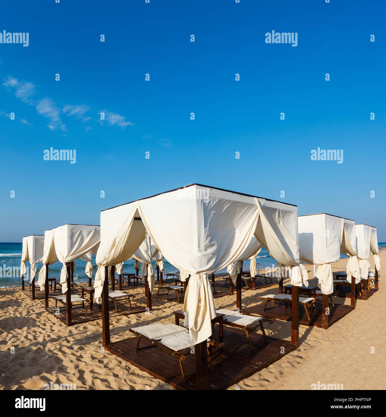 Beach Maldives of Salento, Pescoluse, Puglia, Italy Stock Photo