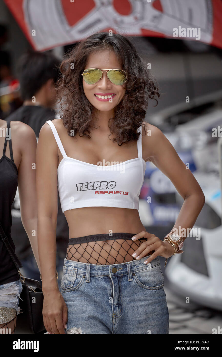 Woman posing for a photo shoot. Female model. Thailand Southeast Asia