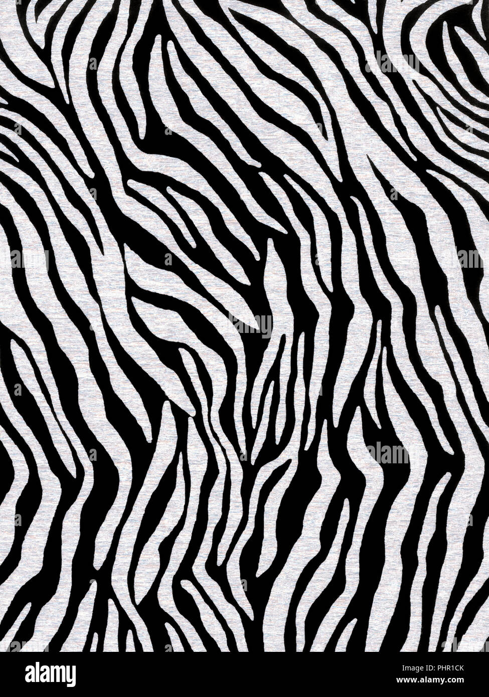 White And Black Non Woven Zebra Skin Print Mural Wallpaper For Hotel