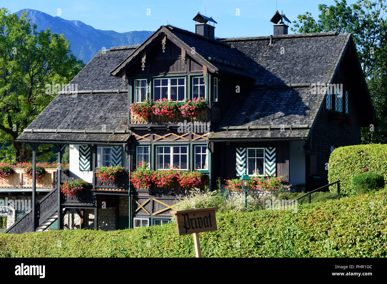 Altaussee Wooden House Haus Madlmaier Sign Privat Ausseerland