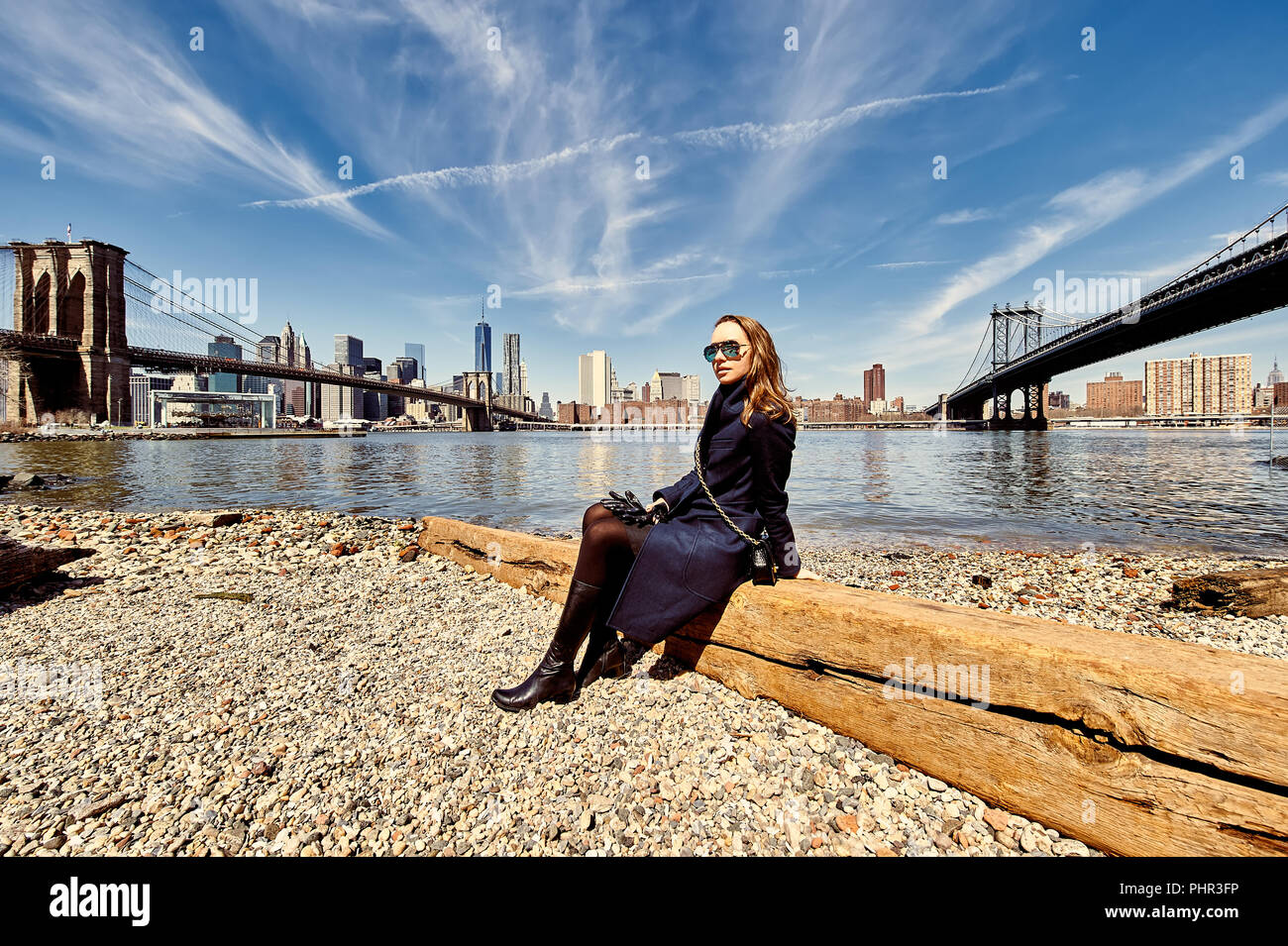 Woman in Brooklyn, New York City Stock Photo - Alamy