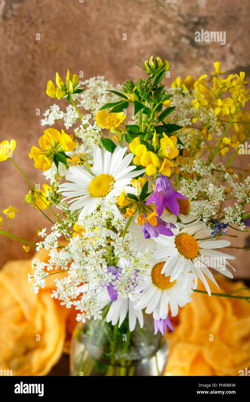 Bouquet of wild flowers Stock Photo - Alamy