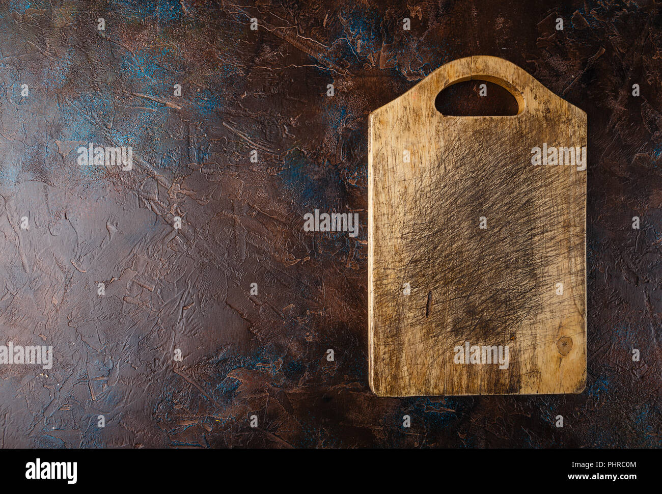 Cutting board. Top view Stock Photo Alamy