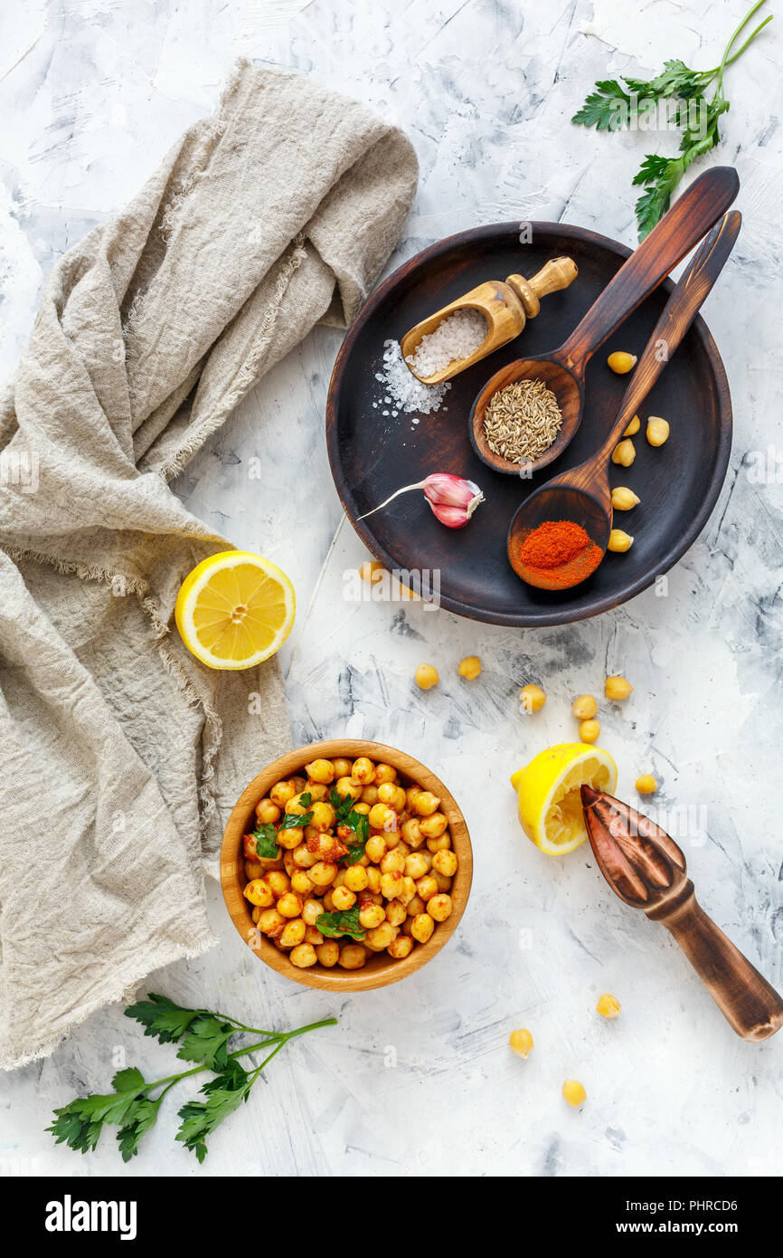Spicy chickpeas snack Stock Photo Alamy