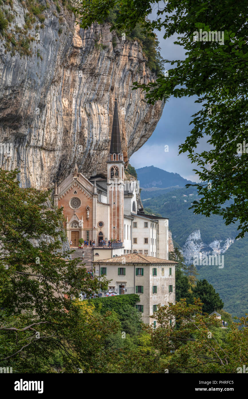 Madonna della Corona, Spiazzi, Lake Garda, Veneto, Italy, Europe Stock Photo