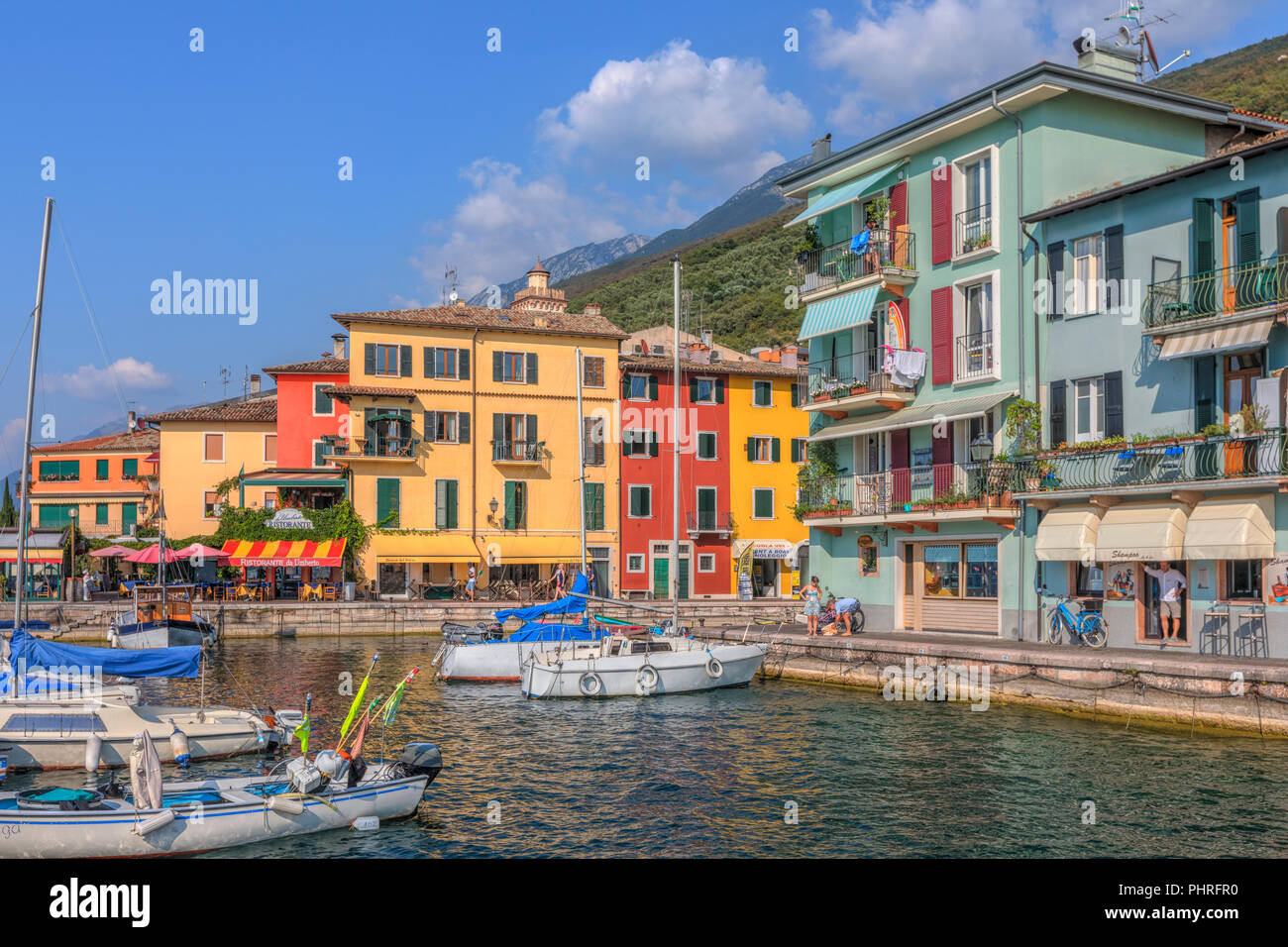 Castelletto di Brenzone, Veneto, Lake Garda, Italy, Europe Stock Photo