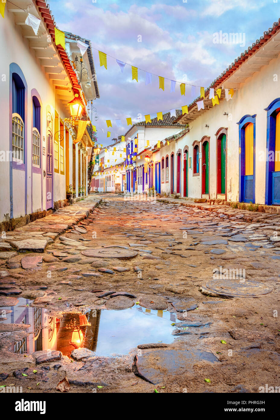 Paraty is one of the first cities in Brazil where the portuguese left their finger prints in the archtecture of the city. In Paraty, you can relive th Stock Photo