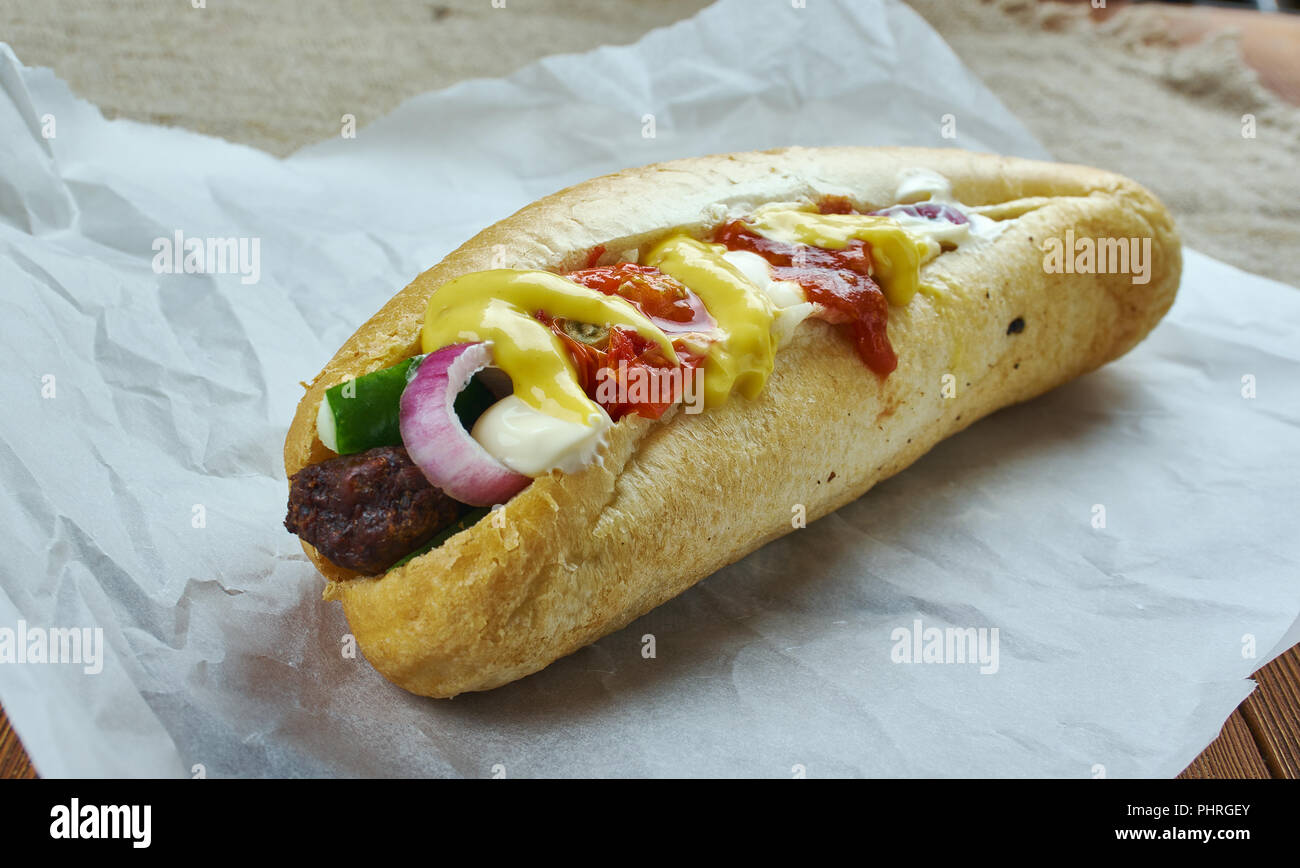 Sonoran hot dog Stock Photo