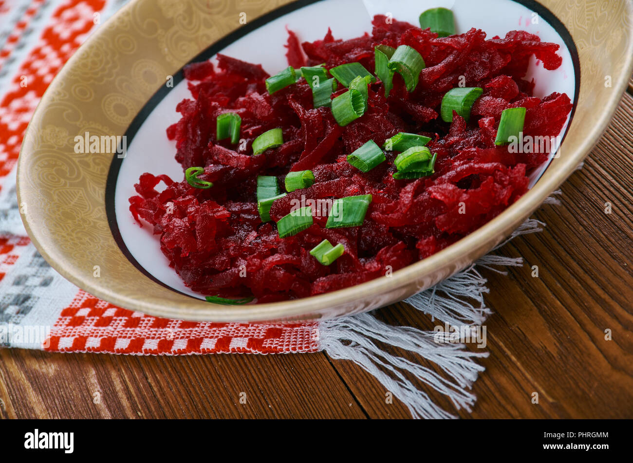Polish Beet Salad Stock Photo Alamy