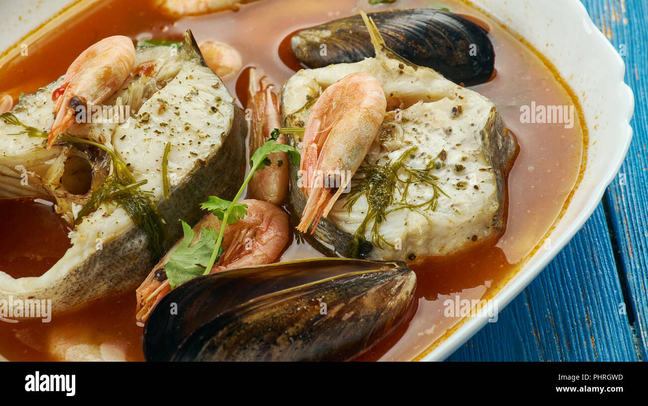 French fish soup Stock Photo - Alamy