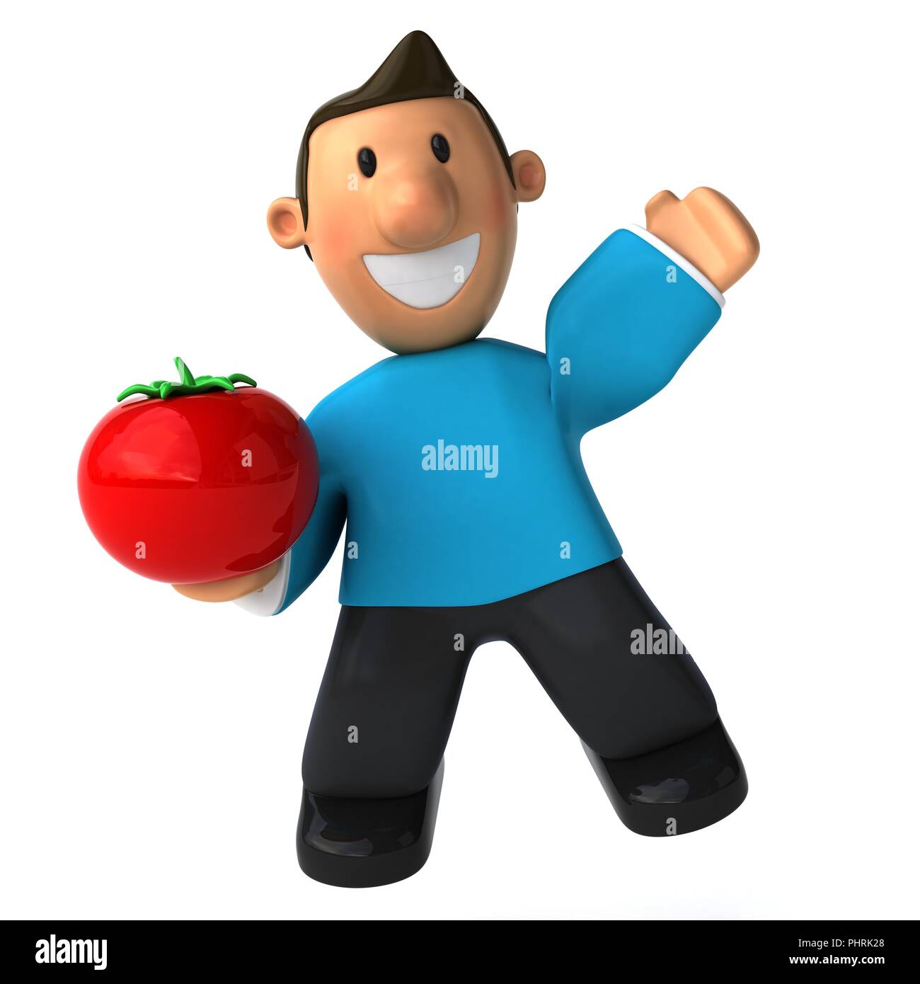 Fun casual man - 3D Illustration Stock Photo - Alamy