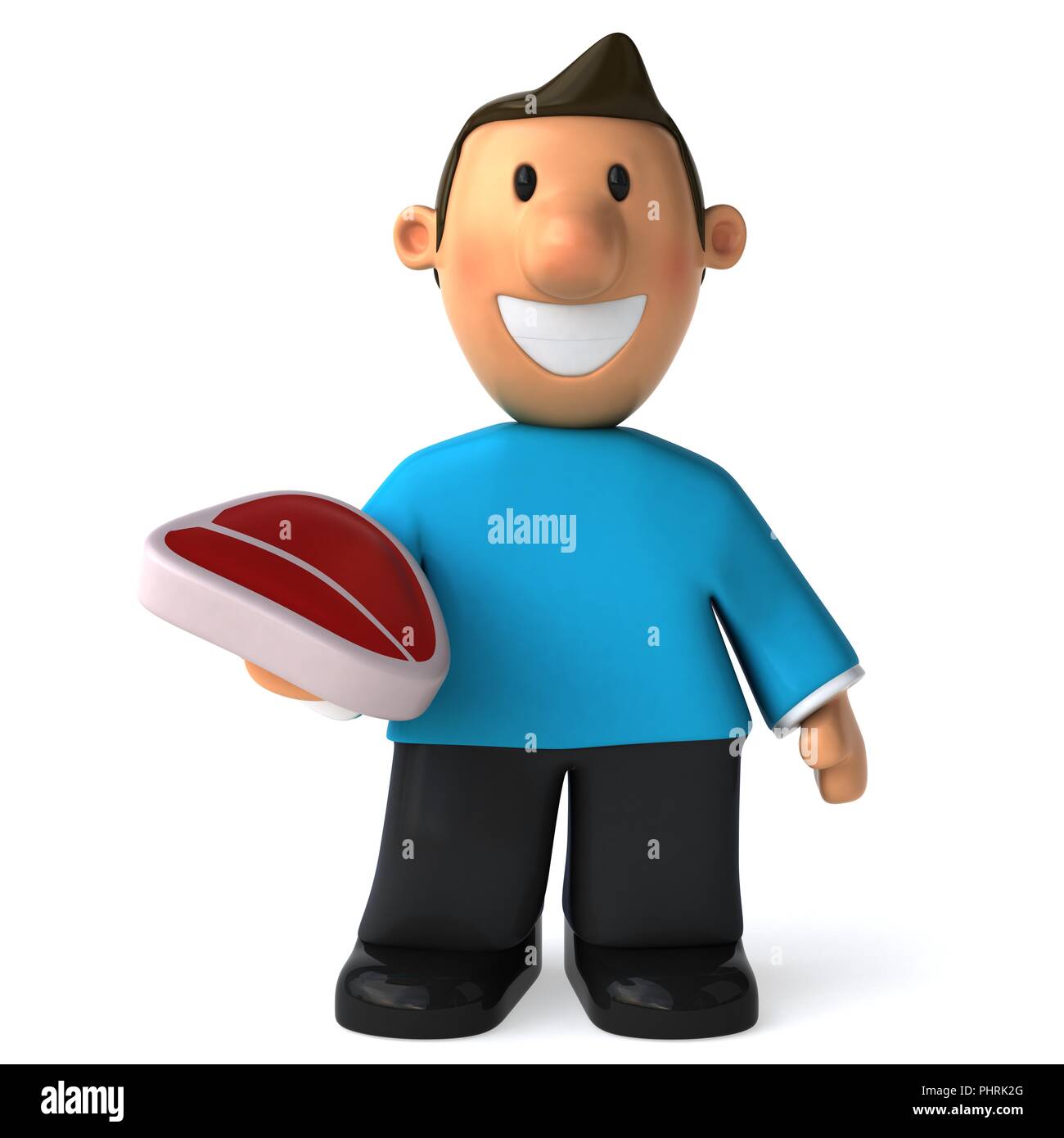 Fun casual man - 3D Illustration Stock Photo - Alamy