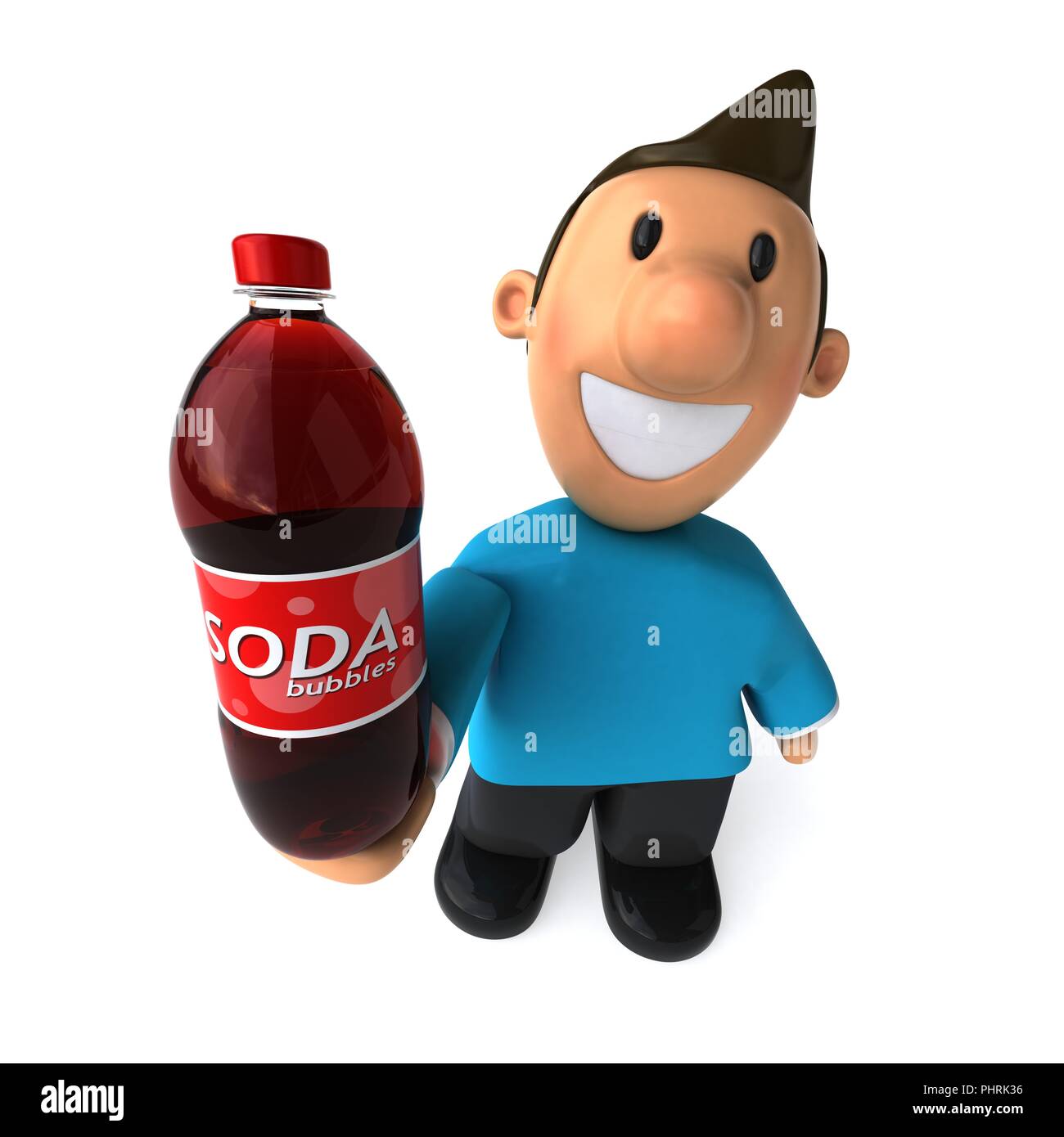 Fun casual man - 3D Illustration Stock Photo - Alamy