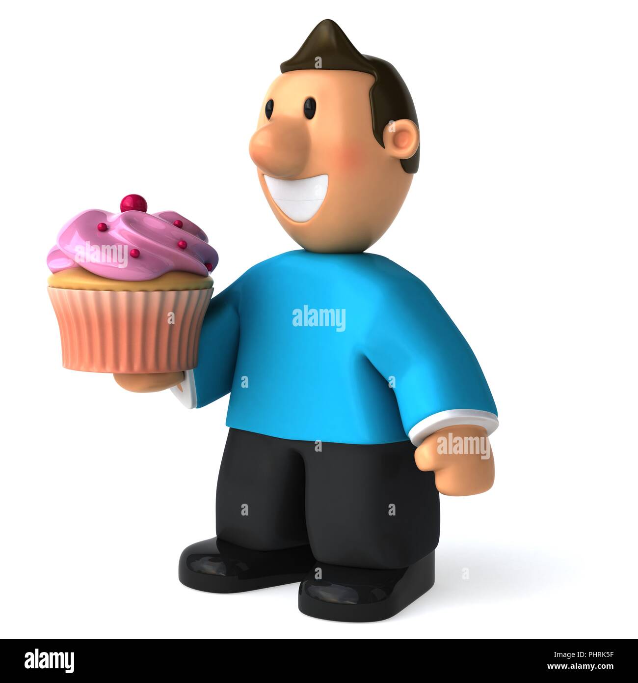 Fun casual man - 3D Illustration Stock Photo - Alamy