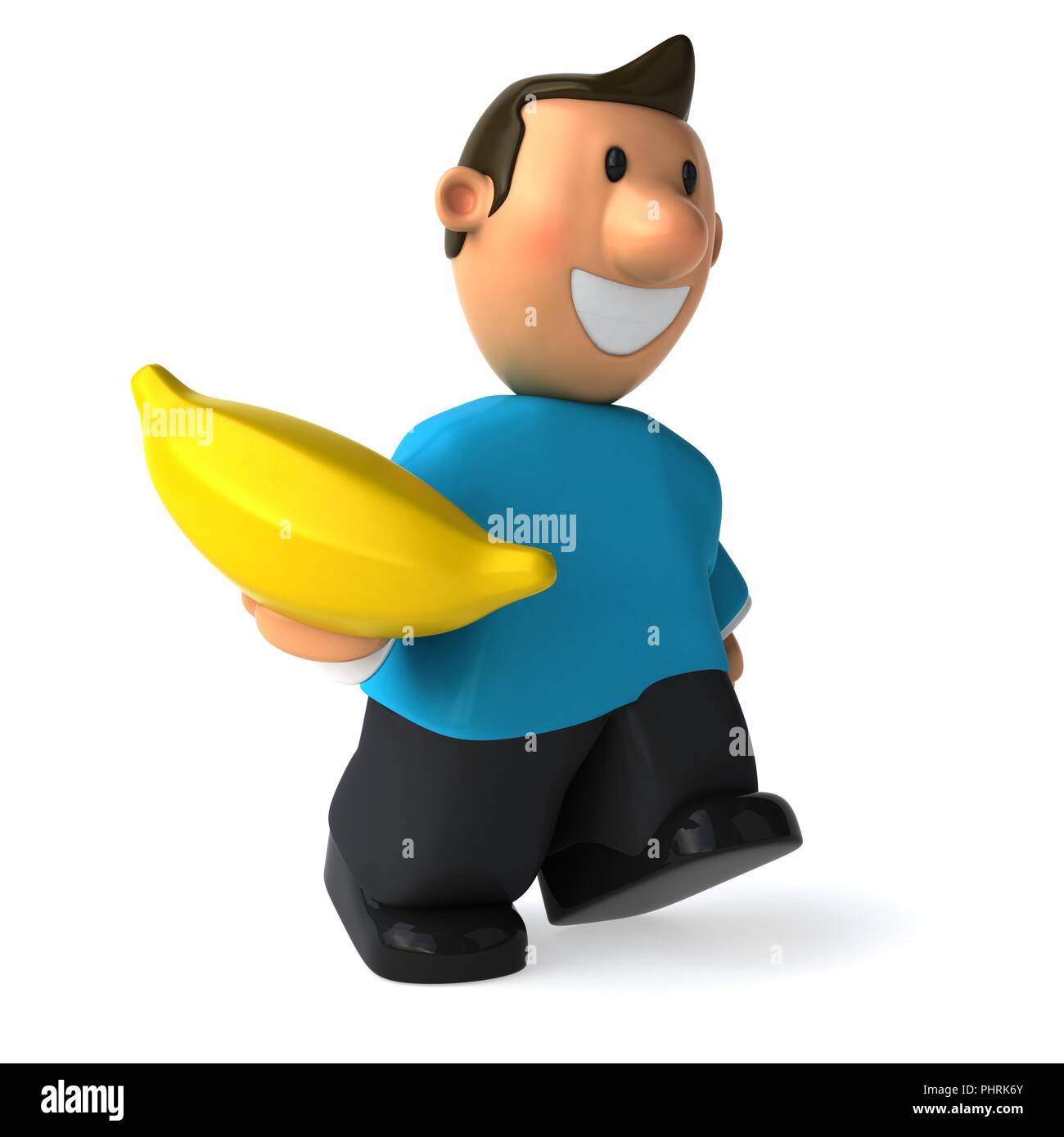 Fun casual man - 3D Illustration Stock Photo - Alamy